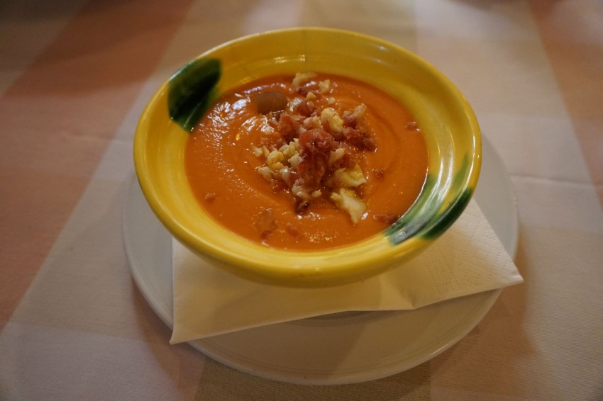 How to turn banality into an oeuvre d`art or from tomato soup to salmorejo - Seville