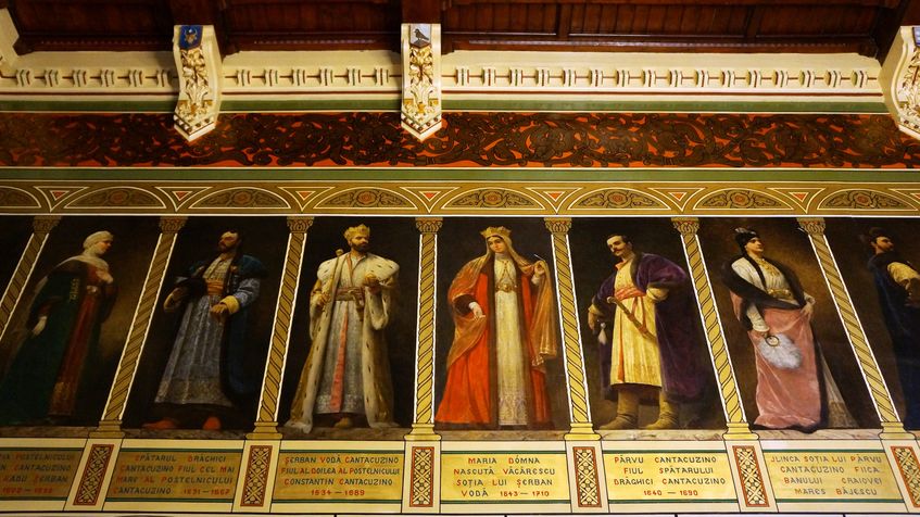 Picturi cu dinastia Cantacuzinilor, Castel Cantacuzino
