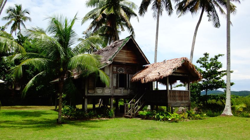 Casuta malay intre palmieri, Langkawi