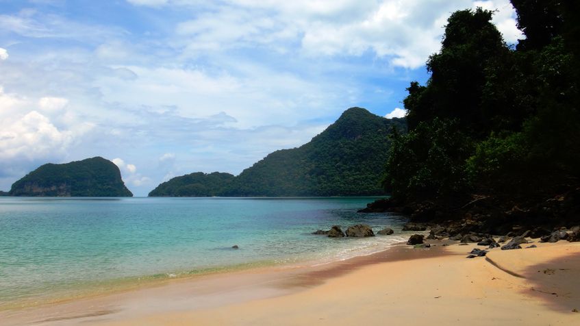 Plaja pustie, Langkawi, Malaezia