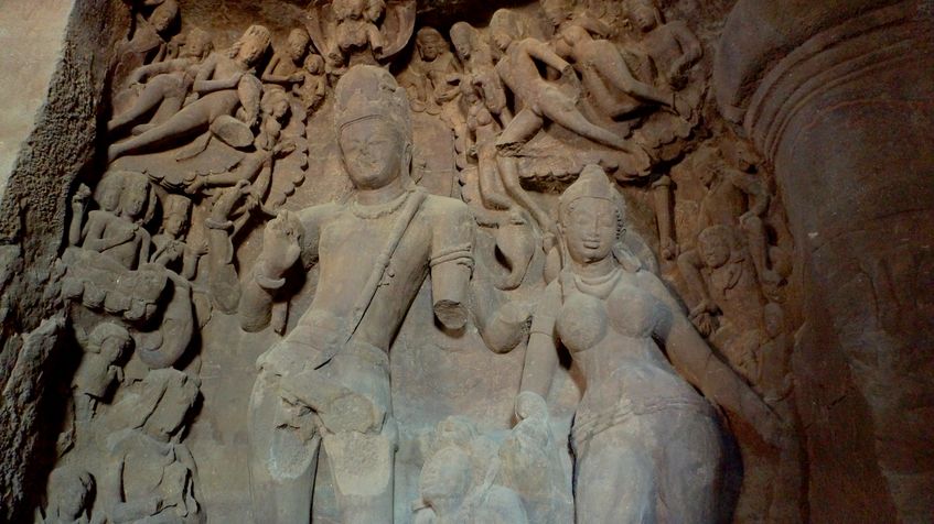Reprezentari ale divinitatilor hinduse, Elephanta Caves, Mumbai