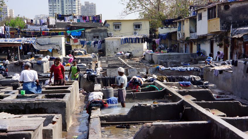 Priveliste din Dhobi Ghat, Mumbai, India