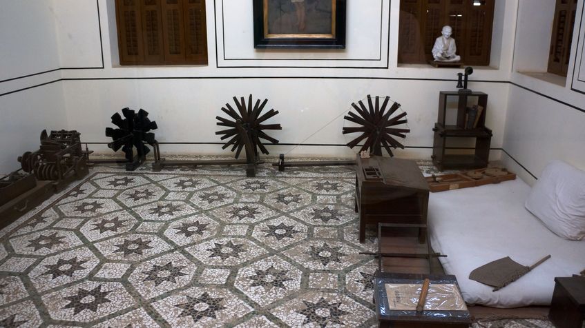 Detaliu din Mani Bhavan, Mumbai