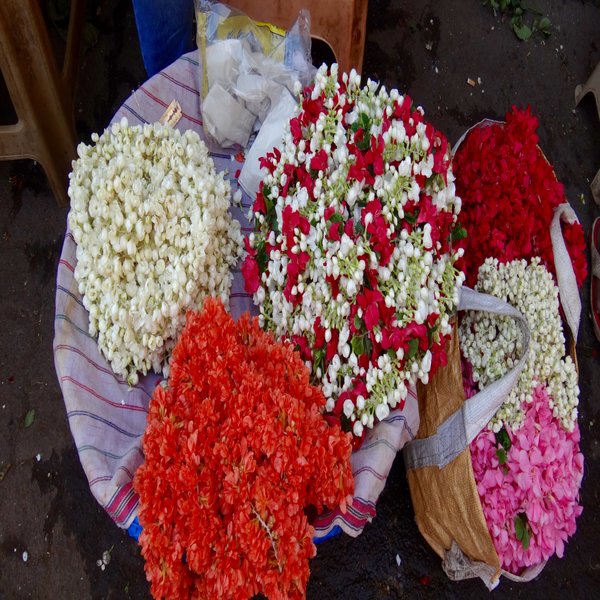 Aranjamente din Dadar Market, Mumbai, India